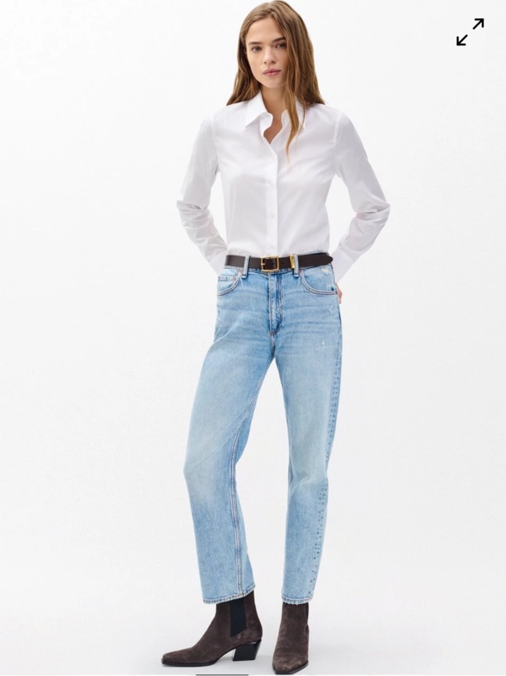 rag & bone Harlow Ankle Straight Jeans 27